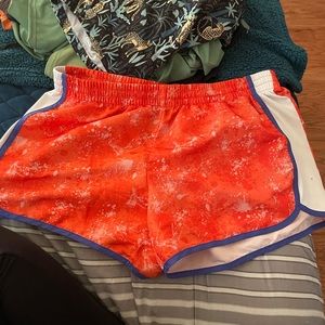 Orange Running Shorts